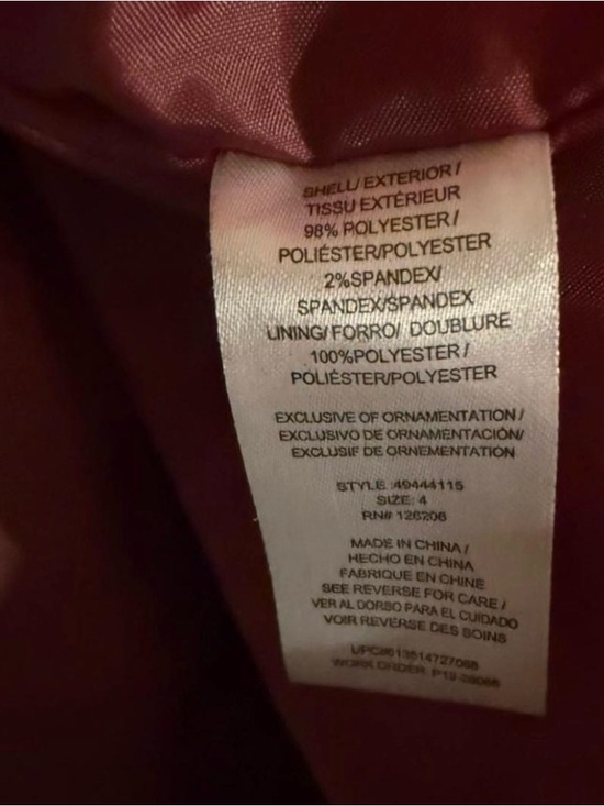 marmellata Burgundy Lace Dress with Gold Dot Accents - Picture 4 of 6